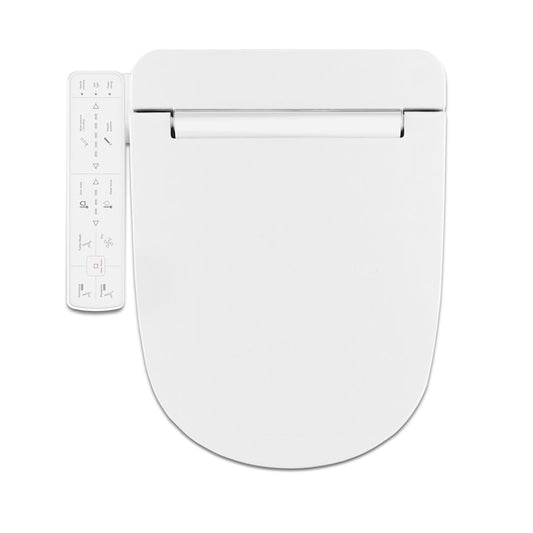 VOVO STYLEMENT White Round Slow-Close Heated Bidet Toilet Seat