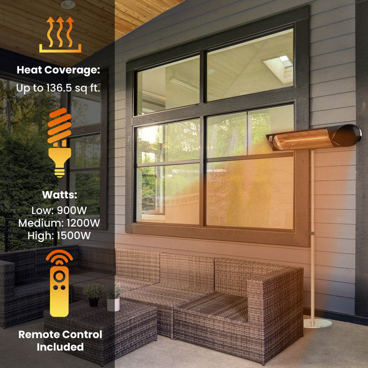 Hanover Electric Outdoor Heaters HAN1025IC BLK Hanover Electric Outdoor Heaters HAN1025IC BLK