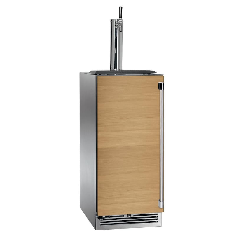 Perlick - 15" Signature Series Marine Grade Beer Dispenser with fully integrated panel-ready solid door- HP15TM-4-1 Perlick - 15" Signature Series Marine Grade Beer Dispenser with fully integrated panel-ready solid door- HP15TM-4-1