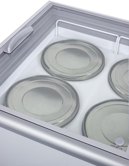 Summit Commercial - 43" 11.7 Cu.Ft. White Chest Freezer with Lock