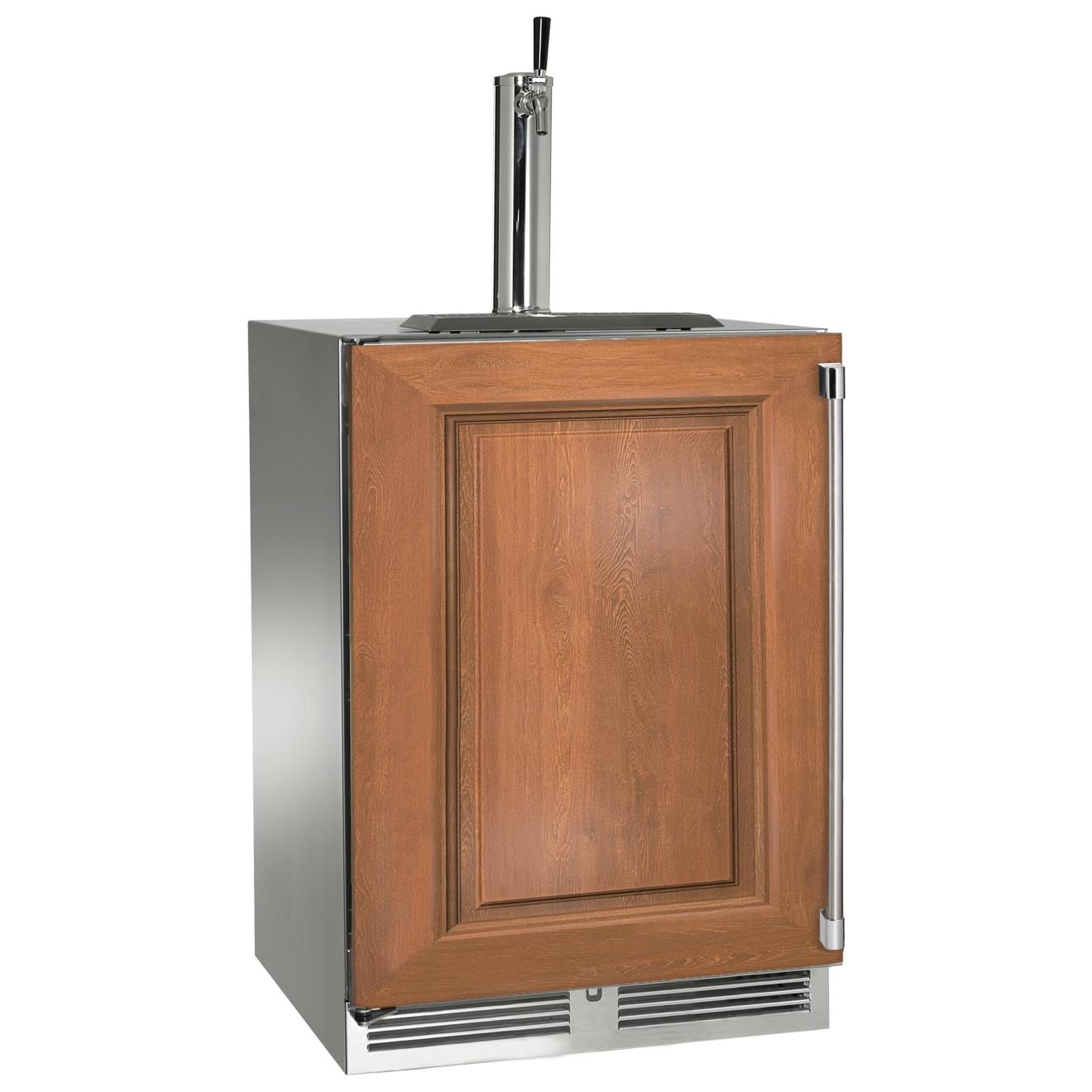 Perlick - 24" C-Series Outdoor Beer Dispenser - Single Tap with fully integrated panel-ready solid door, , with lock - HC24TO-1 Perlick - 24" C-Series Outdoor Beer Dispenser - Single Tap with fully integrated panel-ready solid door, , with lock - HC24TO-1
