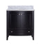 Laviva - Estella 32" Espresso Bathroom Vanity with White Carrara Marble Countertop | 3130709-32E-WC