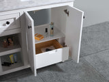 Laviva - Odyssey 60" White Double Sink Bathroom Vanity with Matte Black VIVA Stone Solid Surface Countertop | 313613-60W-MB Laviva - Odyssey 60" White Double Sink Bathroom Vanity with Matte Black VIVA Stone Solid Surface Countertop | 313613-60W-MB