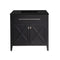 Laviva - Wimbledon 36" Espresso Bathroom Vanity with Matte Black VIVA Stone Solid Surface Countertop | 313YG319-36E-MB