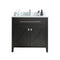 Laviva - Wimbledon 36" Espresso Bathroom Vanity with White Carrara Marble Countertop | 313YG319-36E-WC