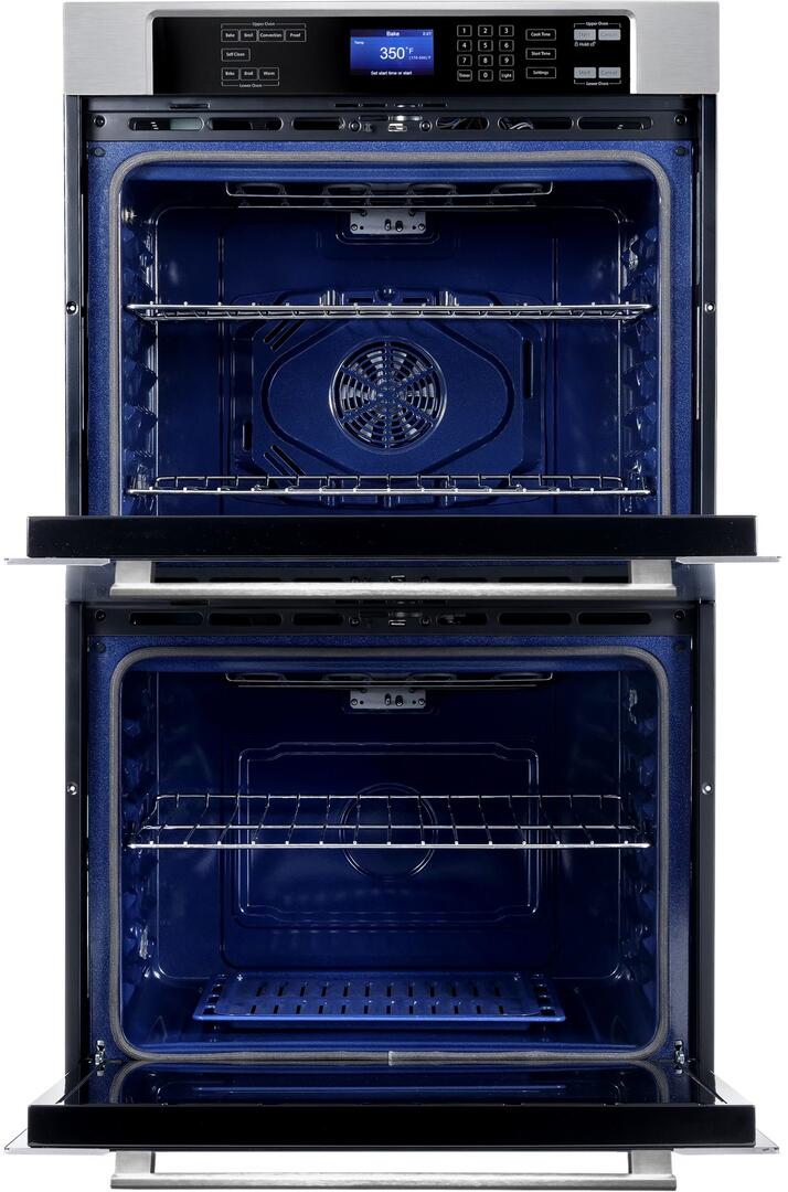 Cosmo - COS-30EDWC 30 in. Electric Double Wall Oven with 5 cu. ft. Capacity, Turbo True European Convection, 7 Cooking Modes, Self-Cleaning in Stainless Steel | COS-30EDWC Cosmo - COS-30EDWC 30 in. Electric Double Wall Oven with 5 cu. ft. Capacity, Turbo True European Convection, 7 Cooking Modes, Self-Cleaning in Stainless Steel | COS-30EDWC