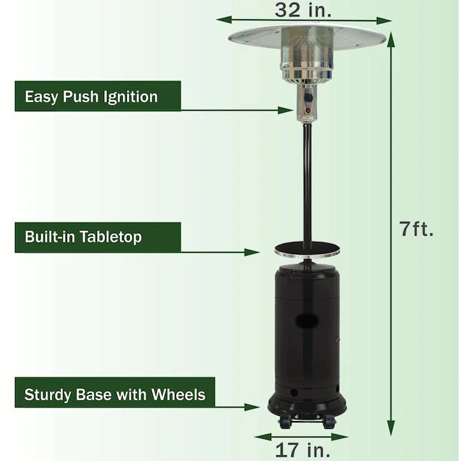 Hanover Umbrella Patio Heater HAN004BLKL Hanover Umbrella Patio Heater HAN004BLKL