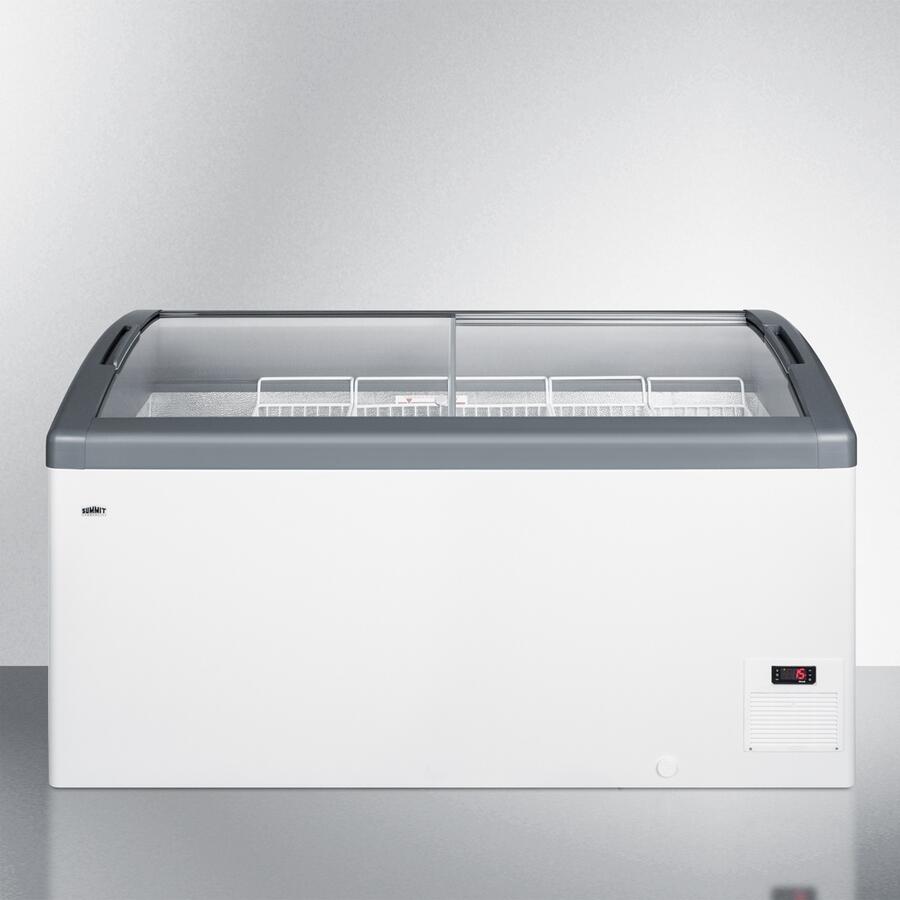 Summit Commercial - 60" 14.8 Cu.Ft. White with Sliding Glass Door & Lock Chest Freezer Summit Commercial - 60" 14.8 Cu.Ft. White with Sliding Glass Door & Lock Chest Freezer