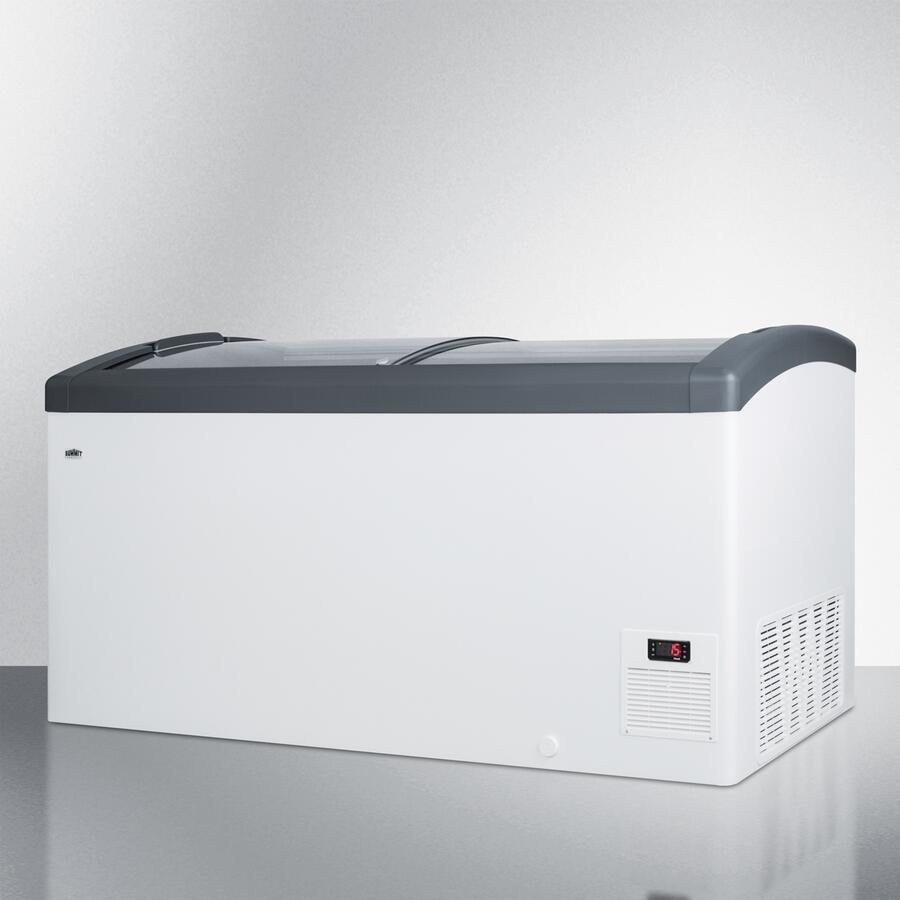 Summit Commercial - 60" 14.8 Cu.Ft. White with Sliding Glass Door & Lock Chest Freezer Summit Commercial - 60" 14.8 Cu.Ft. White with Sliding Glass Door & Lock Chest Freezer