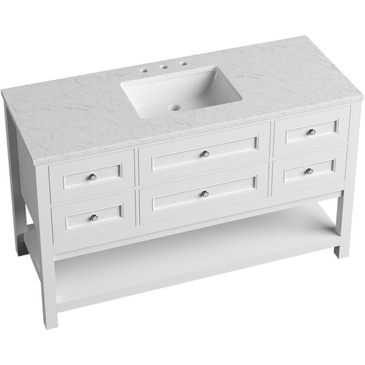 Hanover Bathroom Vanities HANVN0108 55 1WH