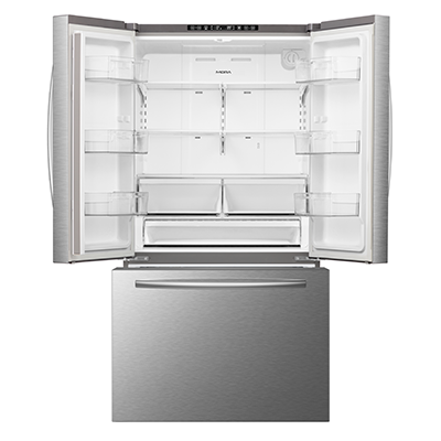 MORA - 26.6cu. ft. Standard Depth French Door Refrigerator - Stainless Steel MORA - 26.6cu. ft. Standard Depth French Door Refrigerator - Stainless Steel