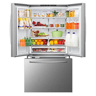 MORA - 26.6cu. ft. Standard Depth French Door Refrigerator - Stainless Steel MORA - 26.6cu. ft. Standard Depth French Door Refrigerator - Stainless Steel