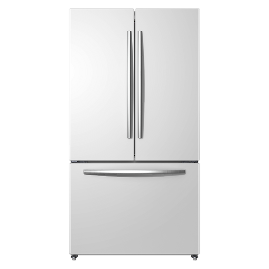MORA - 26.6cu. ft. Standard Depth French Door Refrigerator - White