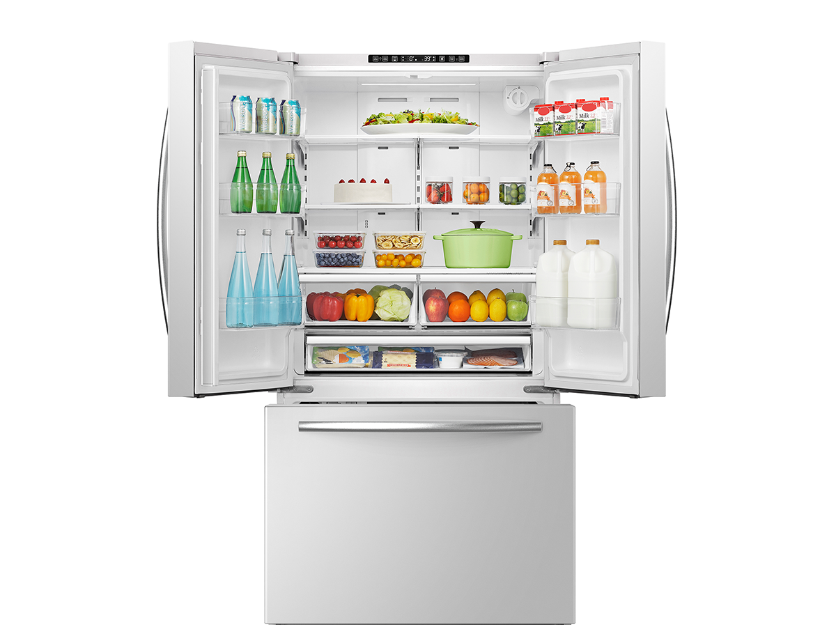 MORA - 26.6cu. ft. Standard Depth French Door Refrigerator - White MORA - 26.6cu. ft. Standard Depth French Door Refrigerator - White