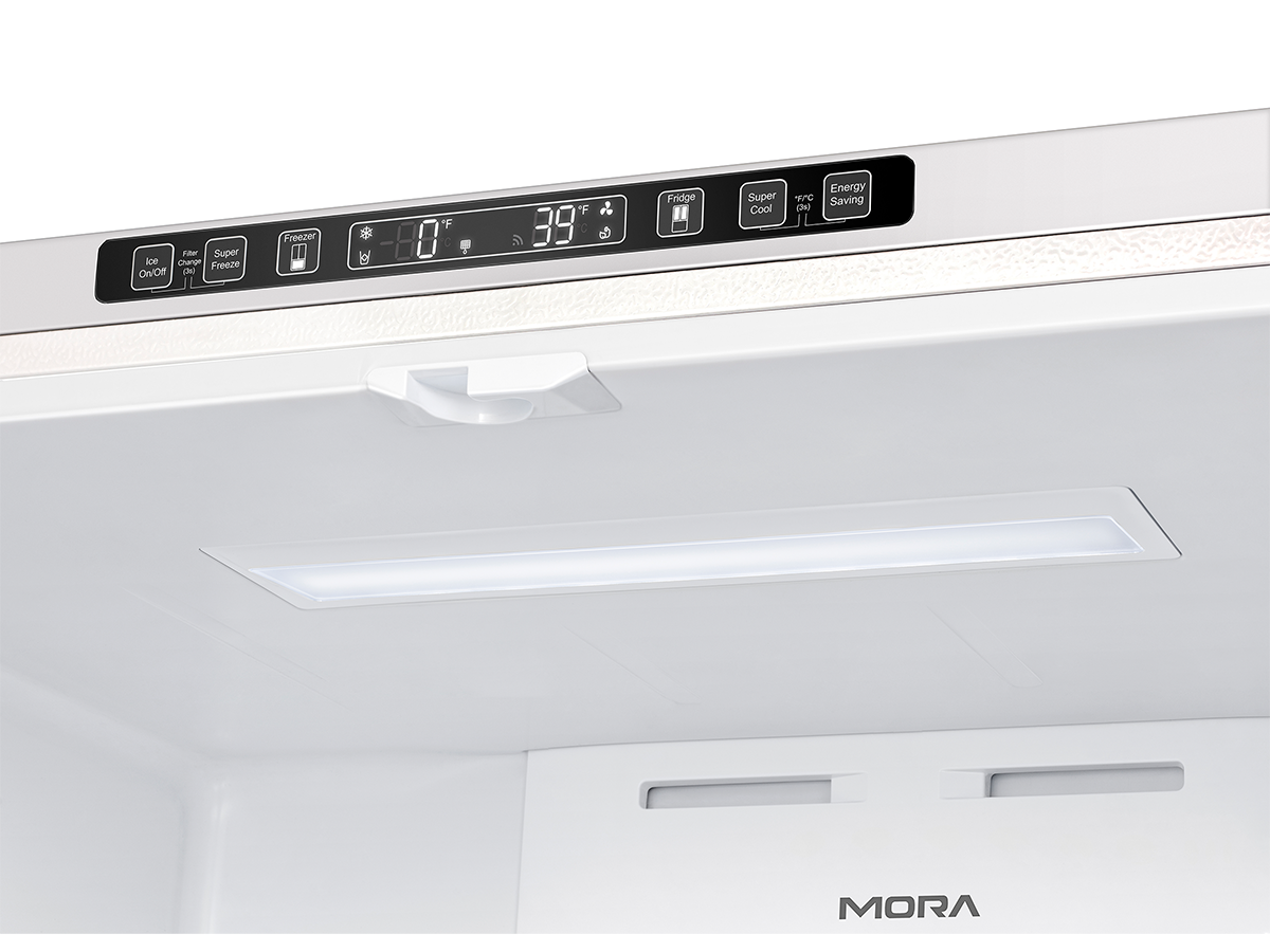 MORA - 26.6cu. ft. Standard Depth French Door Refrigerator - White MORA - 26.6cu. ft. Standard Depth French Door Refrigerator - White