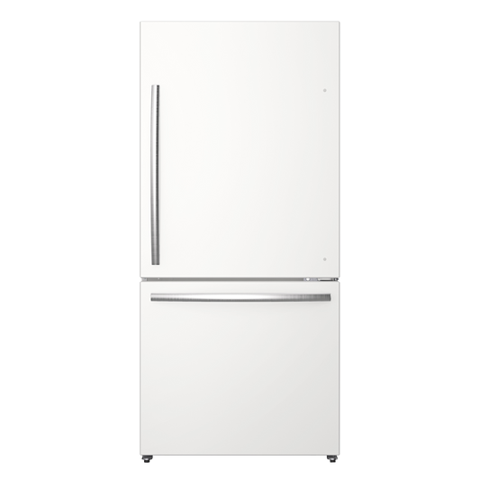 MORA - 17.2 cu. ft. Bottom-Freezer Refrigerator - White