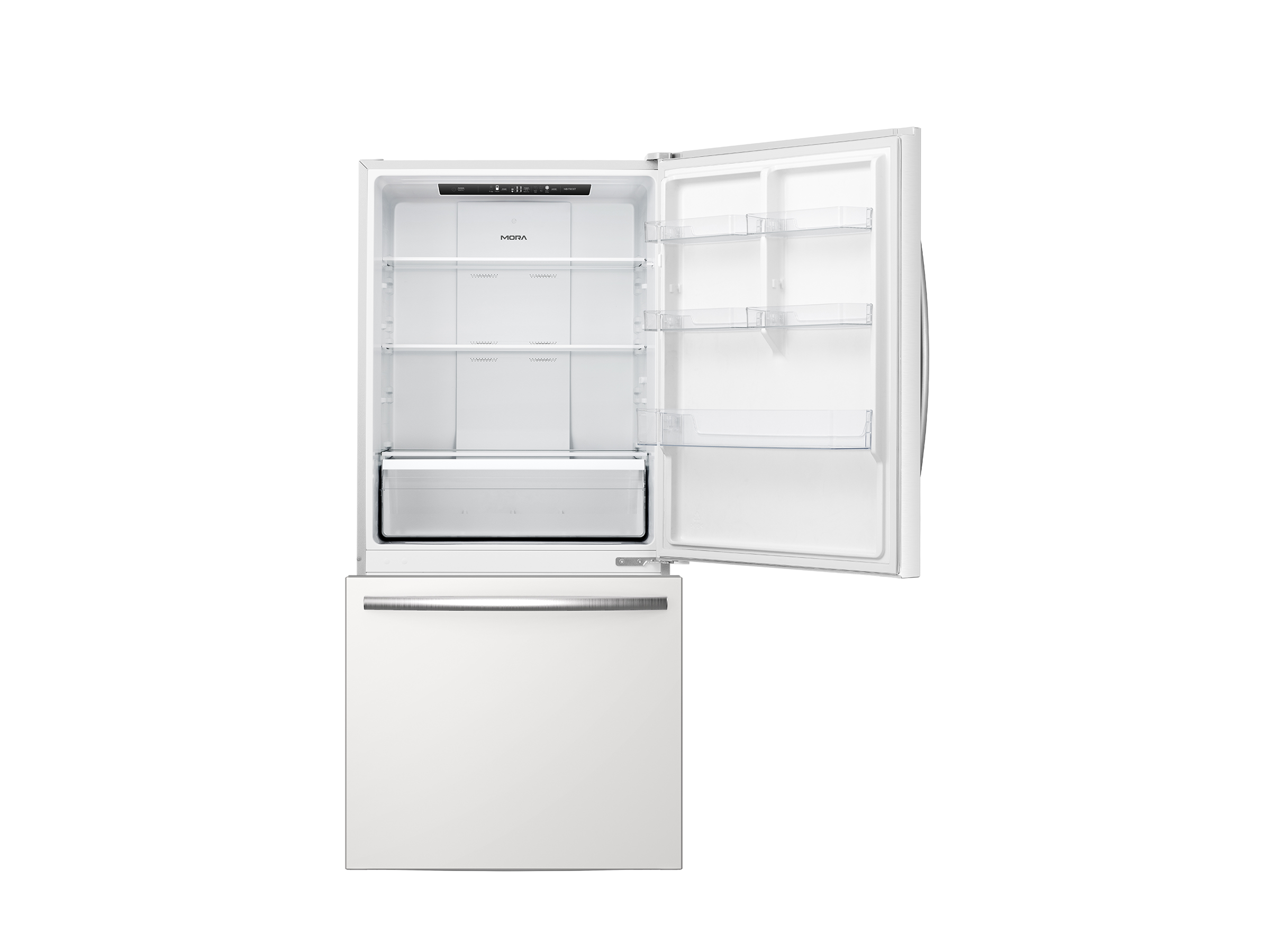 MORA - 17.2 cu. ft. Bottom-Freezer Refrigerator - White MORA - 17.2 cu. ft. Bottom-Freezer Refrigerator - White