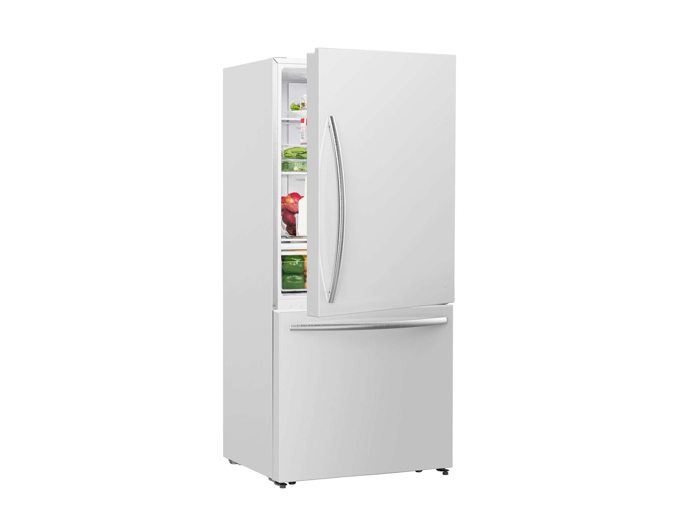 MORA - 17.2 cu. ft. Bottom-Freezer Refrigerator - White MORA - 17.2 cu. ft. Bottom-Freezer Refrigerator - White