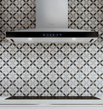 Elica - LUGANO - Techne - 30" W x 19 11/16" D x 5" H, Stainless & Black Glass - Wall Mount Hoods | ELG630S3 Elica - LUGANO - Techne - 30" W x 19 11/16" D x 5" H, Stainless & Black Glass - Wall Mount Hoods | ELG630S3