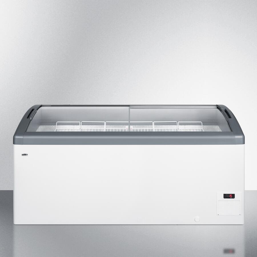 Summit Commercial - 67" 17.1 Cu.Ft. White with Sliding Glass Door & Lock Chest Freezer Summit Commercial - 67" 17.1 Cu.Ft. White with Sliding Glass Door & Lock Chest Freezer