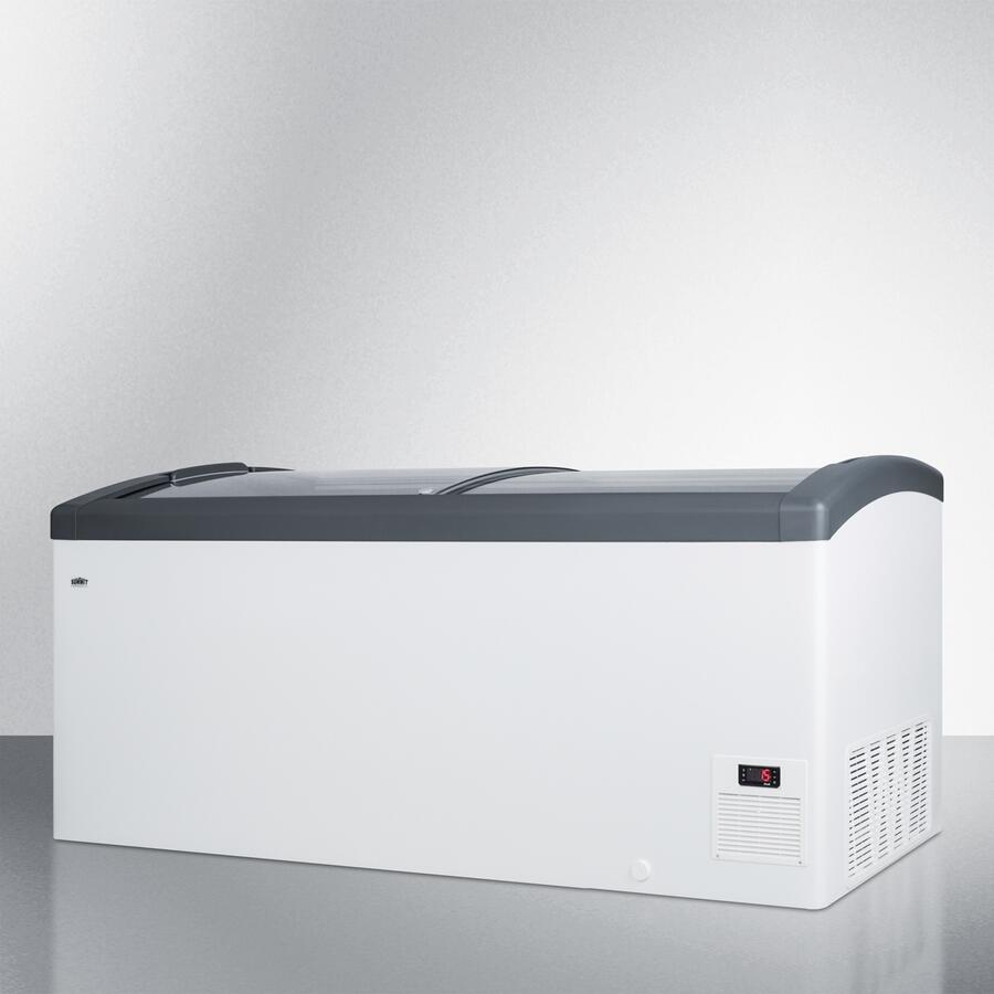 Summit Commercial - 67" 17.1 Cu.Ft. White with Sliding Glass Door & Lock Chest Freezer Summit Commercial - 67" 17.1 Cu.Ft. White with Sliding Glass Door & Lock Chest Freezer