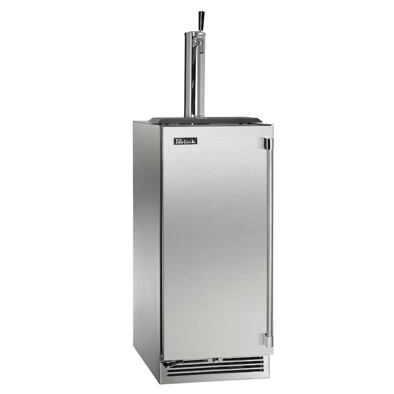 Perlick - 15" Signature Series Outdoor Beer Dispenser with stainless steel solid door, with lock - HP15TO-1 Perlick - 15" Signature Series Outdoor Beer Dispenser with stainless steel solid door, with lock - HP15TO-1