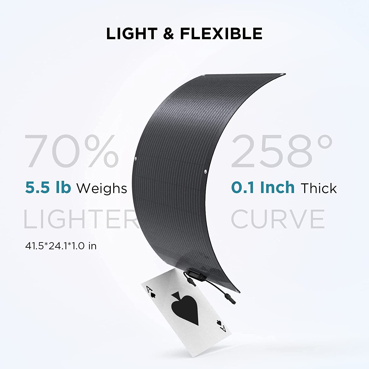 EcoFlow - 100W Flexible Solar Panel with High Efficiency Solar Modules | ZMS330 EcoFlow - 100W Flexible Solar Panel with High Efficiency Solar Modules | ZMS330