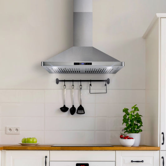 Cosmo - 30 in. Ducted Range Hood in Stainless Steel with Touch Controls, LED Lighting and Permanent Filters | COS-63175S