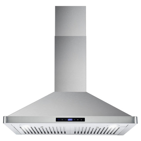 Cosmo - 30 in. Ducted Range Hood in Stainless Steel with Touch Controls, LED Lighting and Permanent Filters | COS-63175S