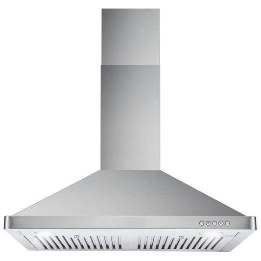 Cosmo - 30 in. Ducted Wall Mount Range Hood in Stainless Steel with LED Lighting and Permanent Filters | COS-63175