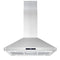 Cosmo - 36 in. Ducted Island Range Hood with 380 CFM, 3-Speed Fan, Permanent Filters, LED Lights in Stainless Steel | COS-63ISS90