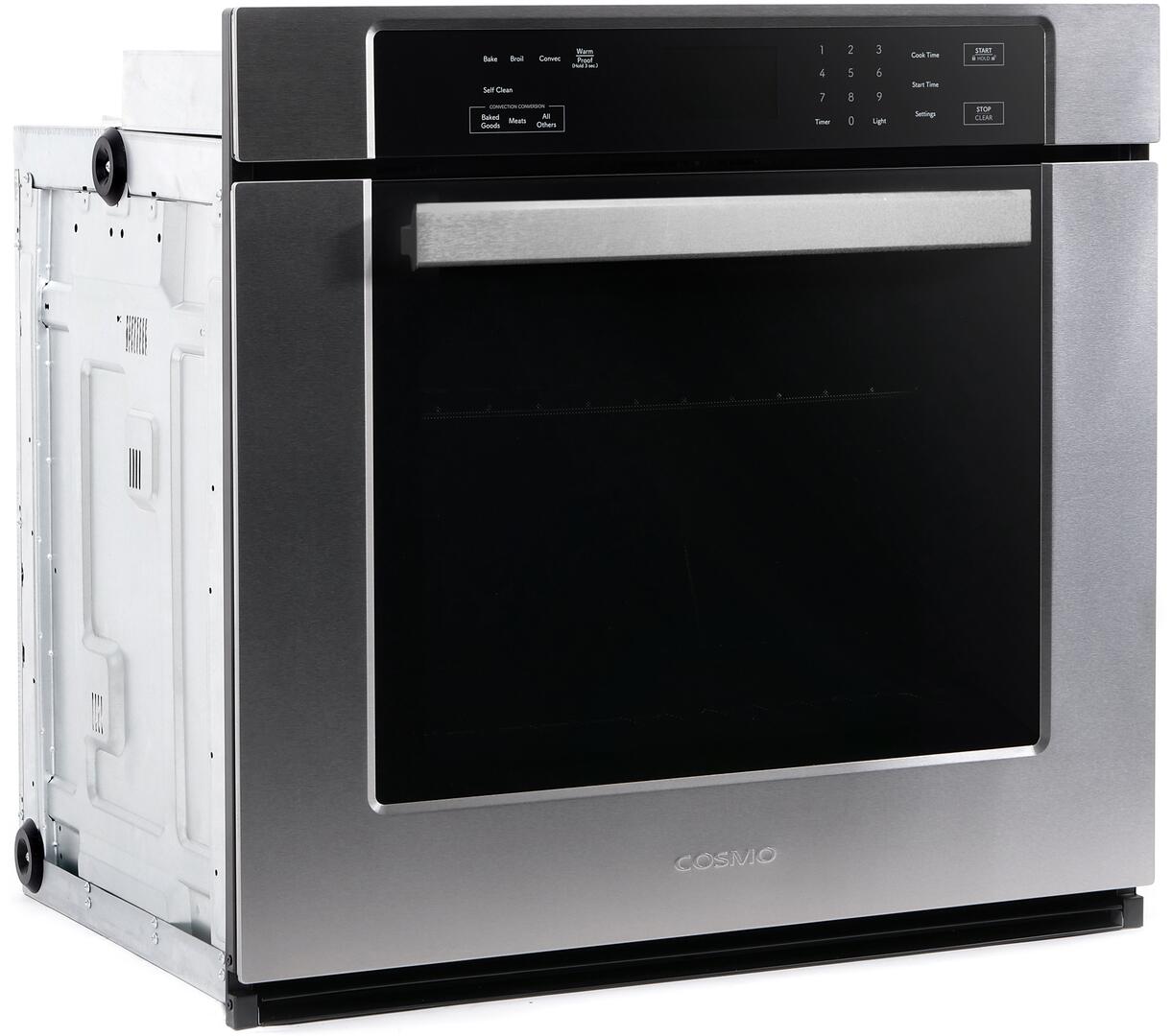 Cosmo - 30 in. 5 cu. ft. Single Electric Wall Oven with True European Convection and Self Cleaning in Stainless Steel | COS-30ESWC Cosmo - 30 in. 5 cu. ft. Single Electric Wall Oven with True European Convection and Self Cleaning in Stainless Steel | COS-30ESWC