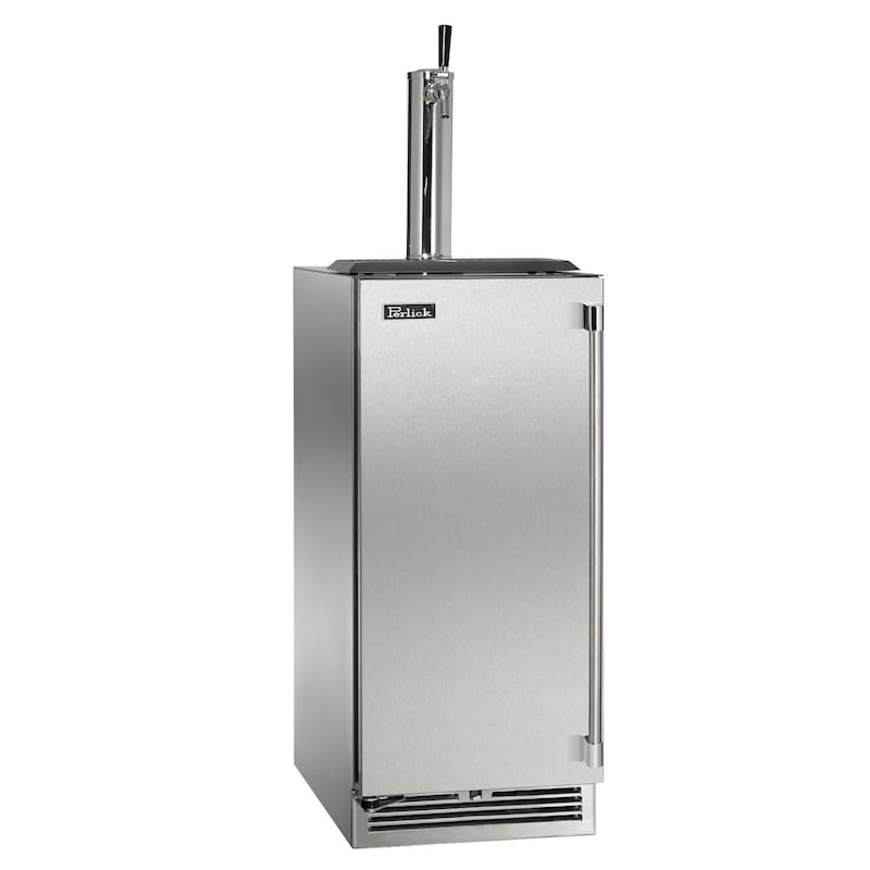 Perlick - 15" Signature Series Marine Grade Beer Dispenser with stainless steel solid door, with lock - HP15TM-1 Perlick - 15" Signature Series Marine Grade Beer Dispenser with stainless steel solid door, with lock - HP15TM-1