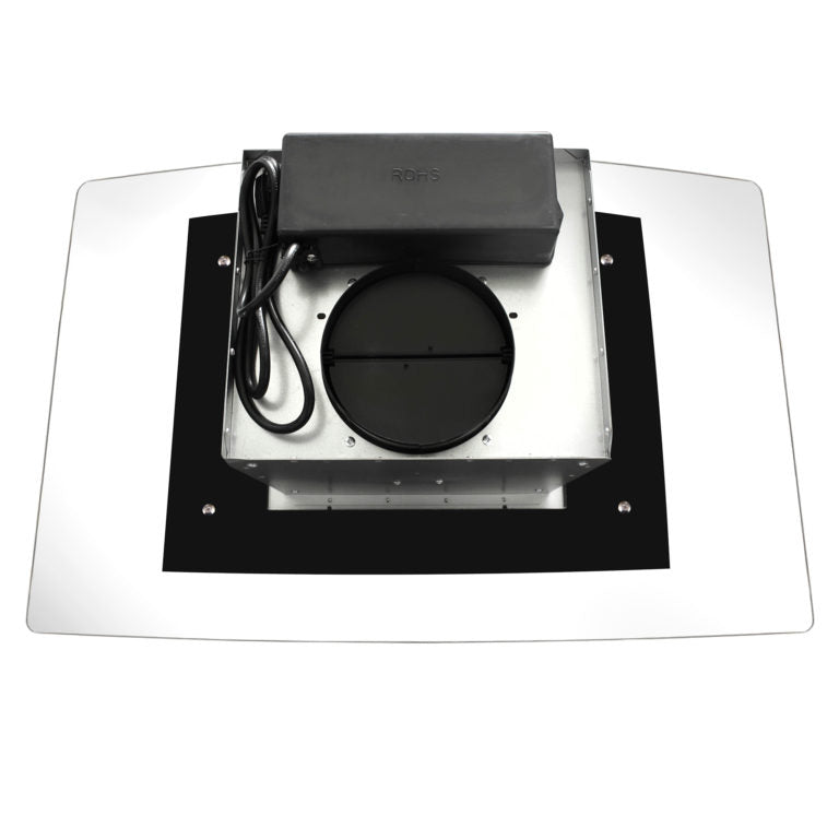 Cosmo - 668ICS900 36 in. Island Range Hood with 380 CFM, 3 Speeds, Ducted, Permanent Filters, Soft Touch Controls, LED Lights, Curved Glass Hood in Stainless Steel | COS-668ICS900 Cosmo - 668ICS900 36 in. Island Range Hood with 380 CFM, 3 Speeds, Ducted, Permanent Filters, Soft Touch Controls, LED Lights, Curved Glass Hood in Stainless Steel | COS-668ICS900