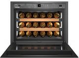 Liebherr - 24 Inch Built-in Wine Cooler with Push-to-Open - Black/White Liebherr - 24 Inch Built-in Wine Cooler with Push-to-Open - Black/White