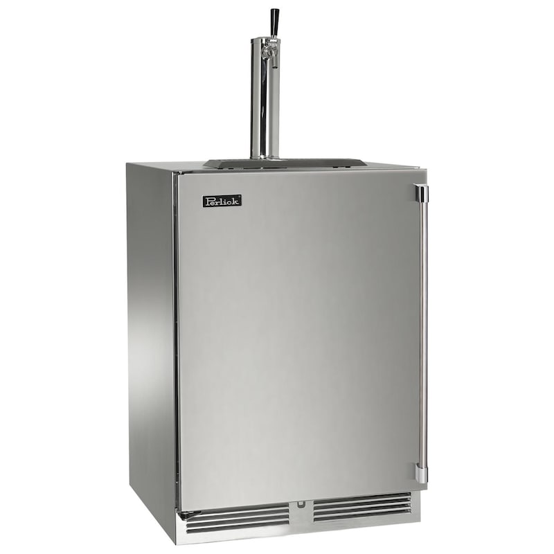 Perlick - 24" C-Series Outdoor Beer Dispenser - Single Tap with stainless steel solid door, , with lock - HC24TO-1 Perlick - 24" C-Series Outdoor Beer Dispenser - Single Tap with stainless steel solid door, , with lock - HC24TO-1