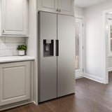 Cosmo - 26.3 cu. ft. Side-by-Side Refrigerator with Water and Ice Dispenser in Stainless Steel26.3 cu. ft. Side-by-Side Refrigerator with Water and Ice Dispenser in Stainless Steel | COS-SBSR263RHSS Cosmo - 26.3 cu. ft. Side-by-Side Refrigerator with Water and Ice Dispenser in Stainless Steel26.3 cu. ft. Side-by-Side Refrigerator with Water and Ice Dispenser in Stainless Steel | COS-SBSR263RHSS