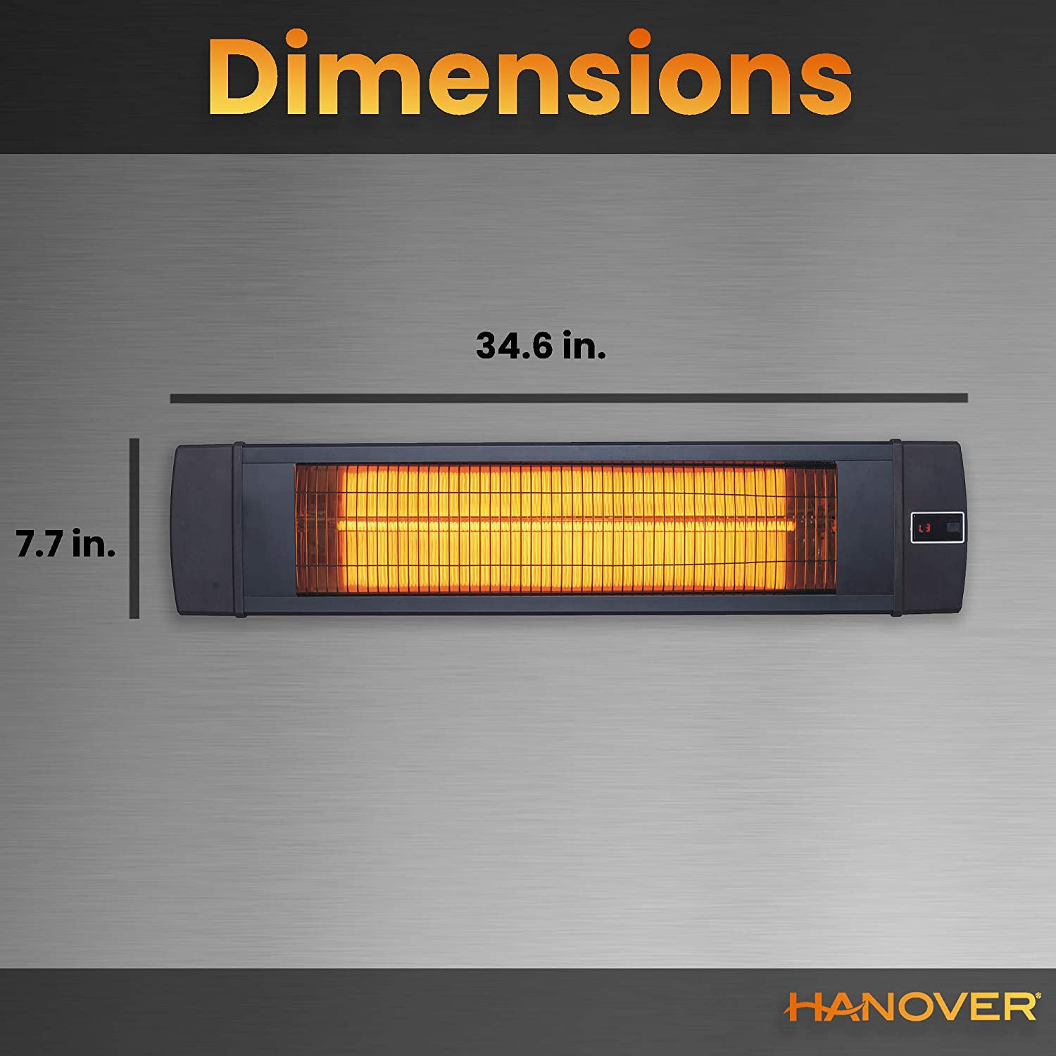 Hanover Electric Outdoor Heaters HAN1041IC BLK Hanover Electric Outdoor Heaters HAN1041IC BLK