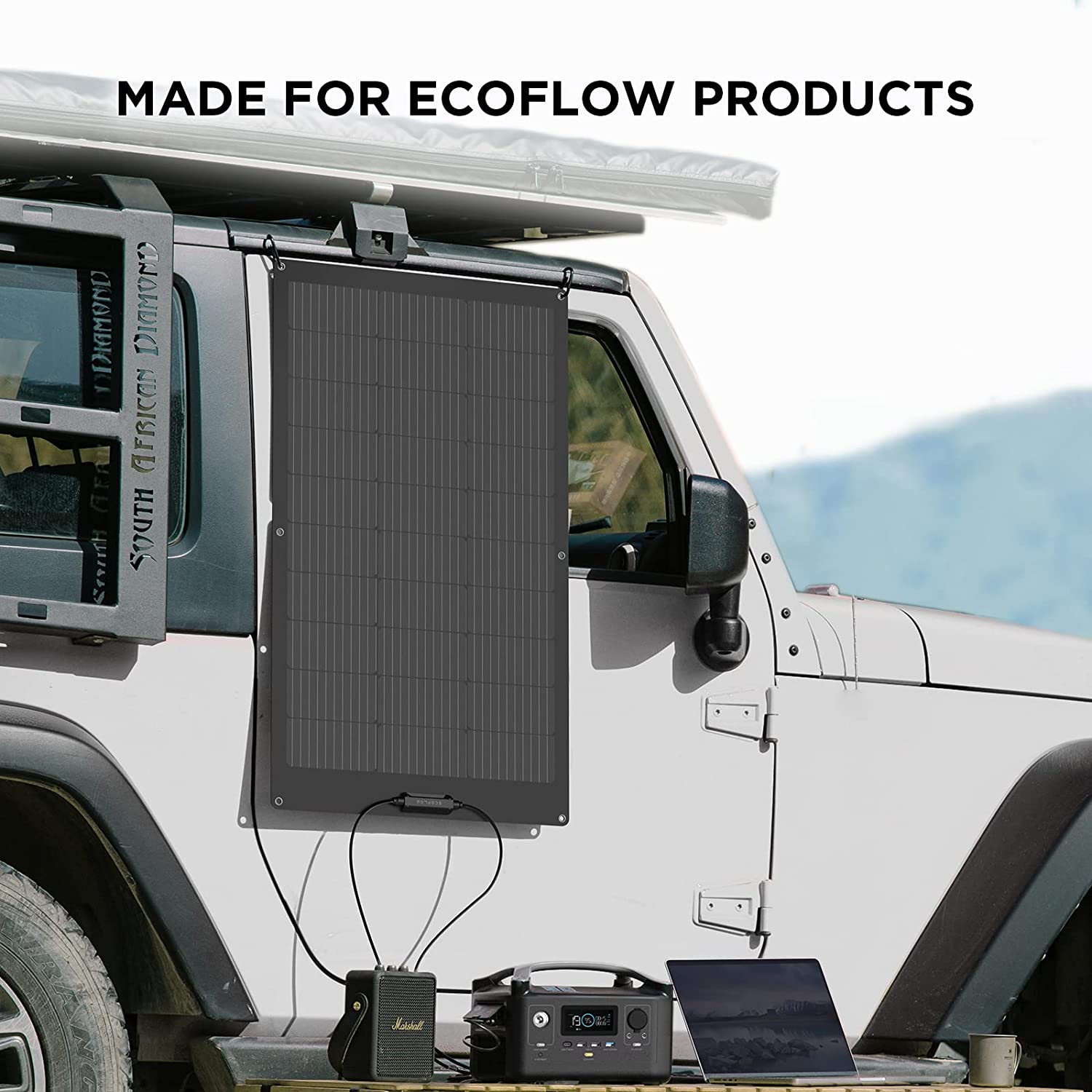 EcoFlow - 100W Flexible Solar Panel with High Efficiency Solar Modules | ZMS330 EcoFlow - 100W Flexible Solar Panel with High Efficiency Solar Modules | ZMS330