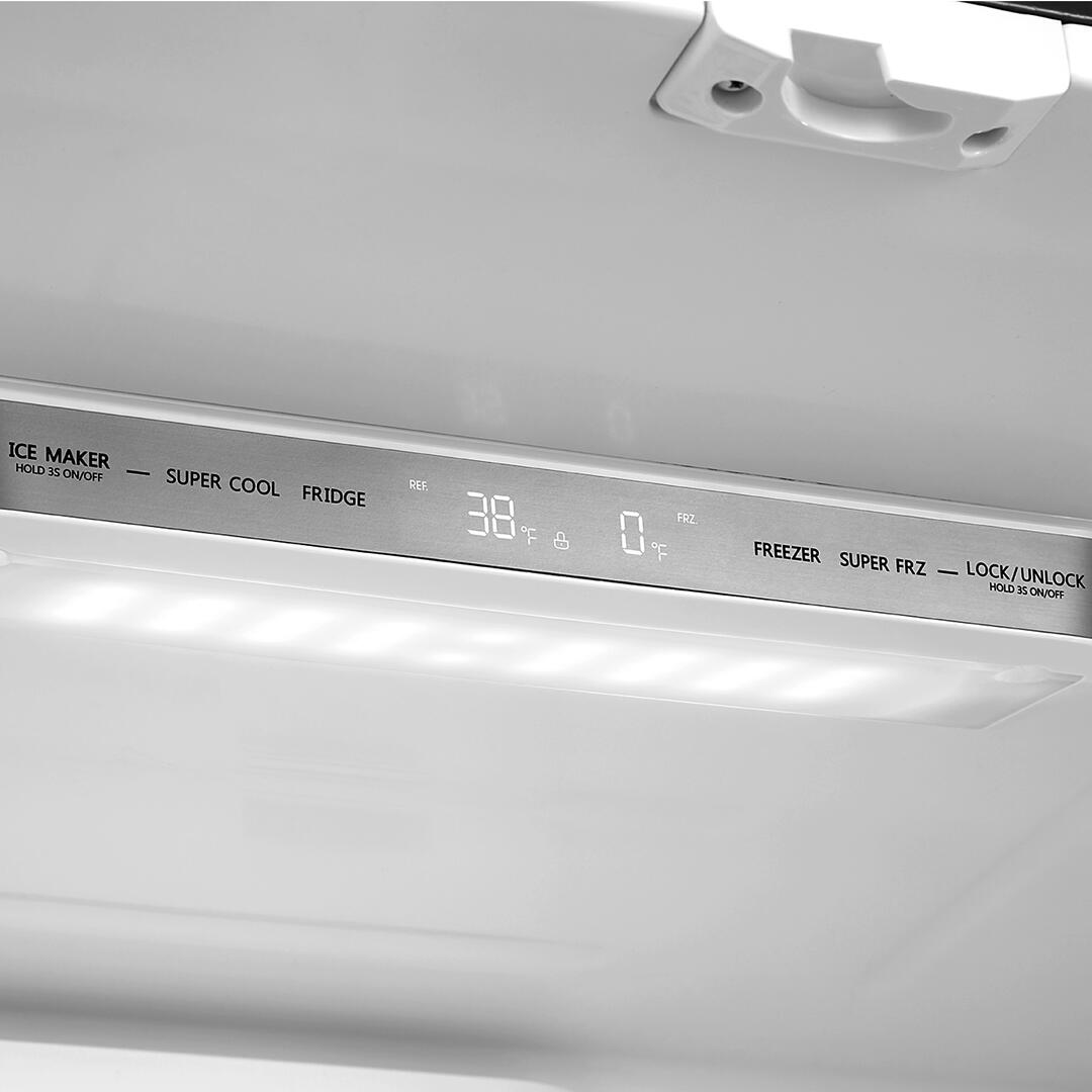 Cosmo - 22.5 cu. ft. 4-Door French Door Refrigerator with Pull Handle in Stainless Steel, Counter Depth | COS-FDR225RHSS-G Cosmo - 22.5 cu. ft. 4-Door French Door Refrigerator with Pull Handle in Stainless Steel, Counter Depth | COS-FDR225RHSS-G