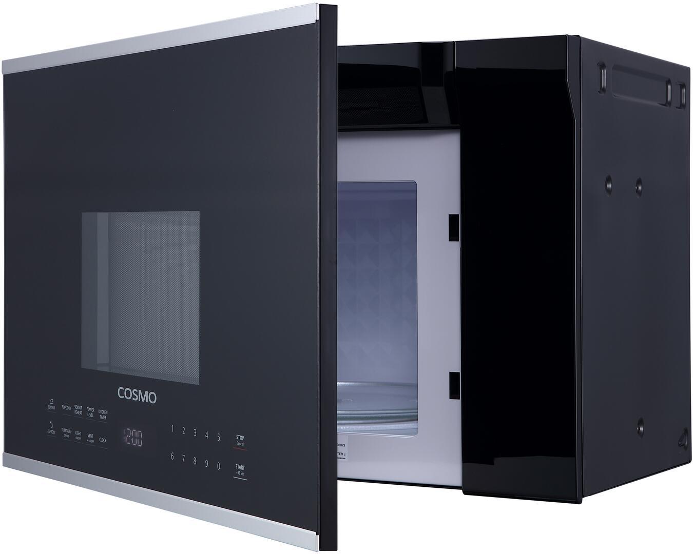 Cosmo - 24 In. 1.34 cu. ft. Over the Range Microwave in Stainless Steel with Vent Fan | COS-2413ORM1SS Cosmo - 24 In. 1.34 cu. ft. Over the Range Microwave in Stainless Steel with Vent Fan | COS-2413ORM1SS