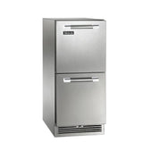 Perlick - 15" Signature Series Outdoor Refrigerator Drawers, stainless steel, with lock - HP15RO-4 Perlick - 15" Signature Series Outdoor Refrigerator Drawers, stainless steel, with lock - HP15RO-4