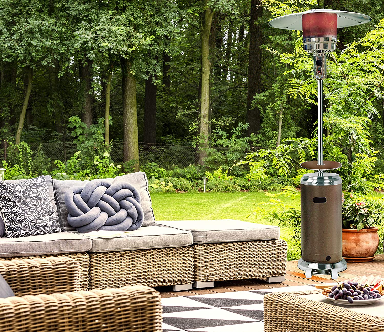 Hanover Umbrella Patio Heater H002BRSS Hanover Umbrella Patio Heater H002BRSS