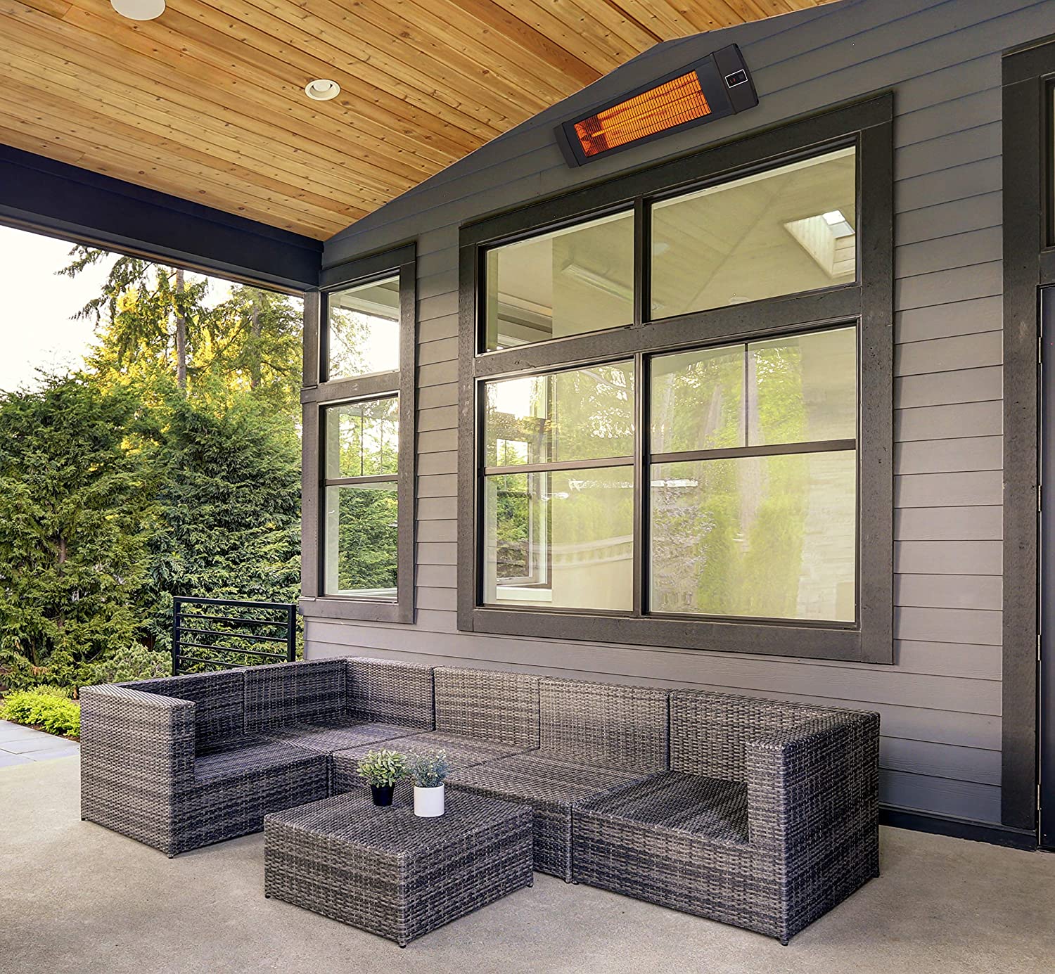 Hanover Electric Outdoor Heaters HAN1041IC BLK Hanover Electric Outdoor Heaters HAN1041IC BLK