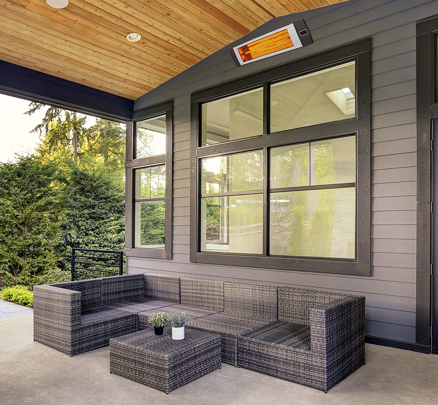 Hanover Electric Outdoor Heaters HAN1041IC SLV Hanover Electric Outdoor Heaters HAN1041IC SLV