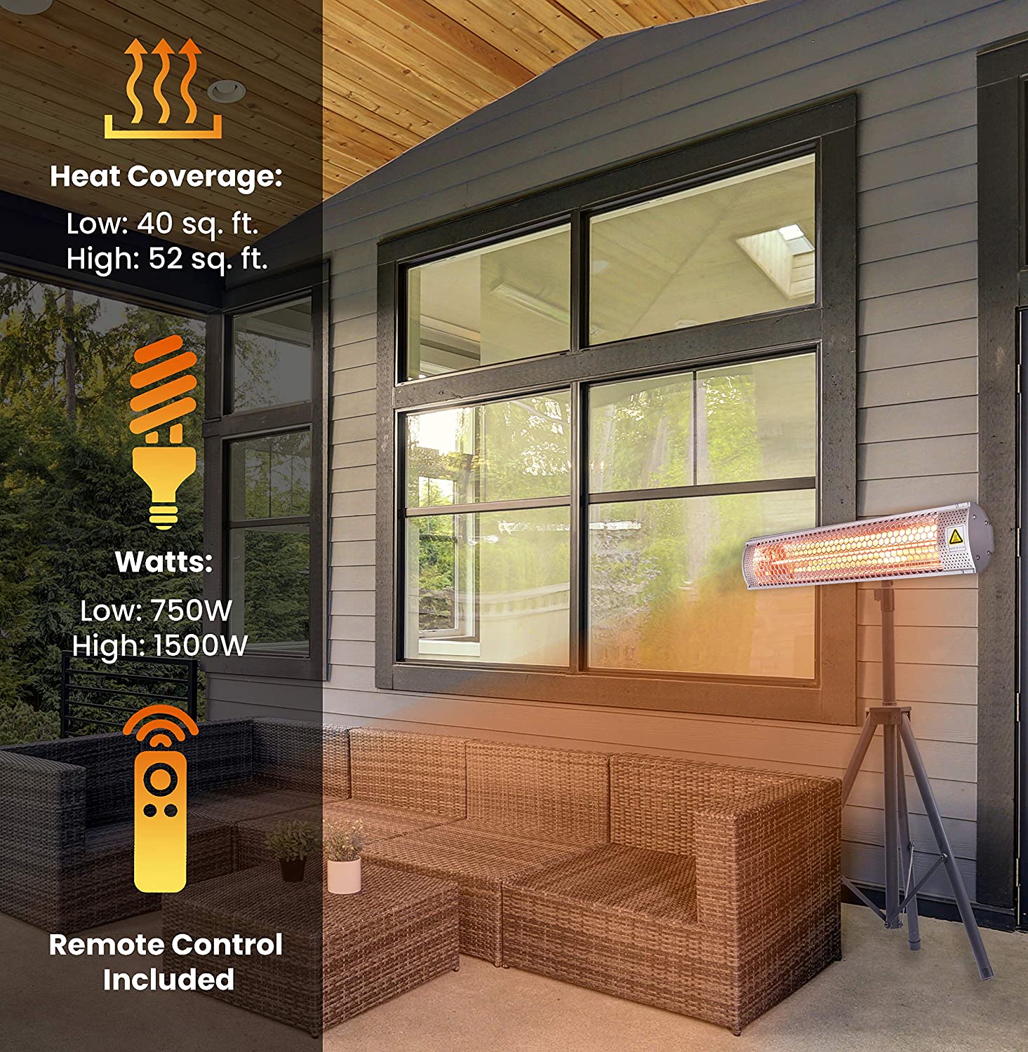 Hanover Hanging Electric Heater HAN1053IC-TP Hanover Hanging Electric Heater HAN1053IC-TP