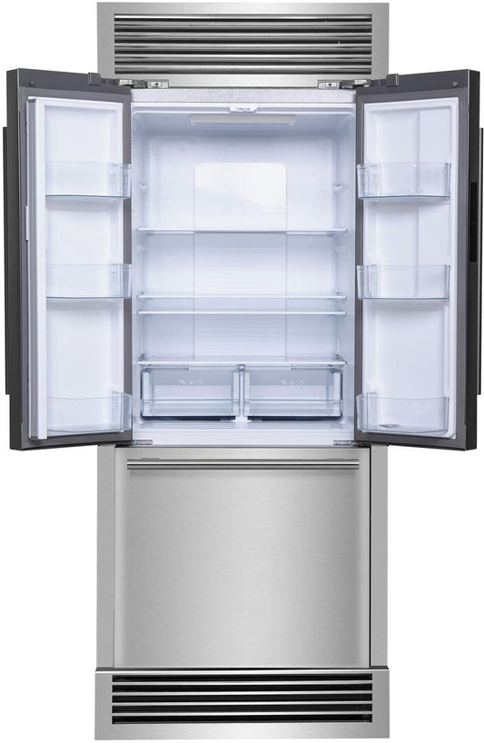 FORNO - No Frost Refridgerator with grill 35" French Door 17.5cf.  VCM Stainless Steel with Ice Maker