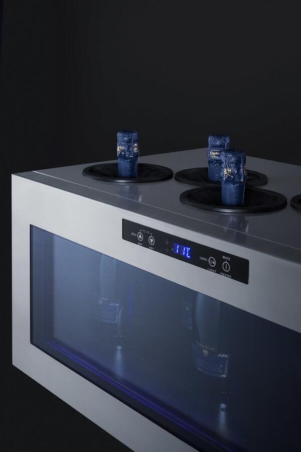 Summit Commercial - Countertop Wine Cooler with Upright 6 Bottle Storage Summit Commercial - Countertop Wine Cooler with Upright 6 Bottle Storage