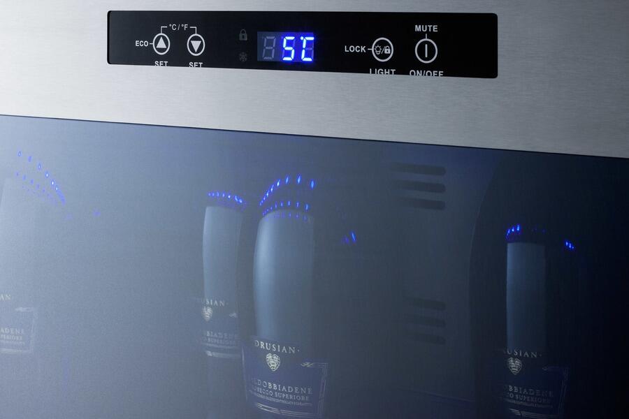 Summit Commercial - Countertop Wine Cooler with Upright 6 Bottle Storage Summit Commercial - Countertop Wine Cooler with Upright 6 Bottle Storage