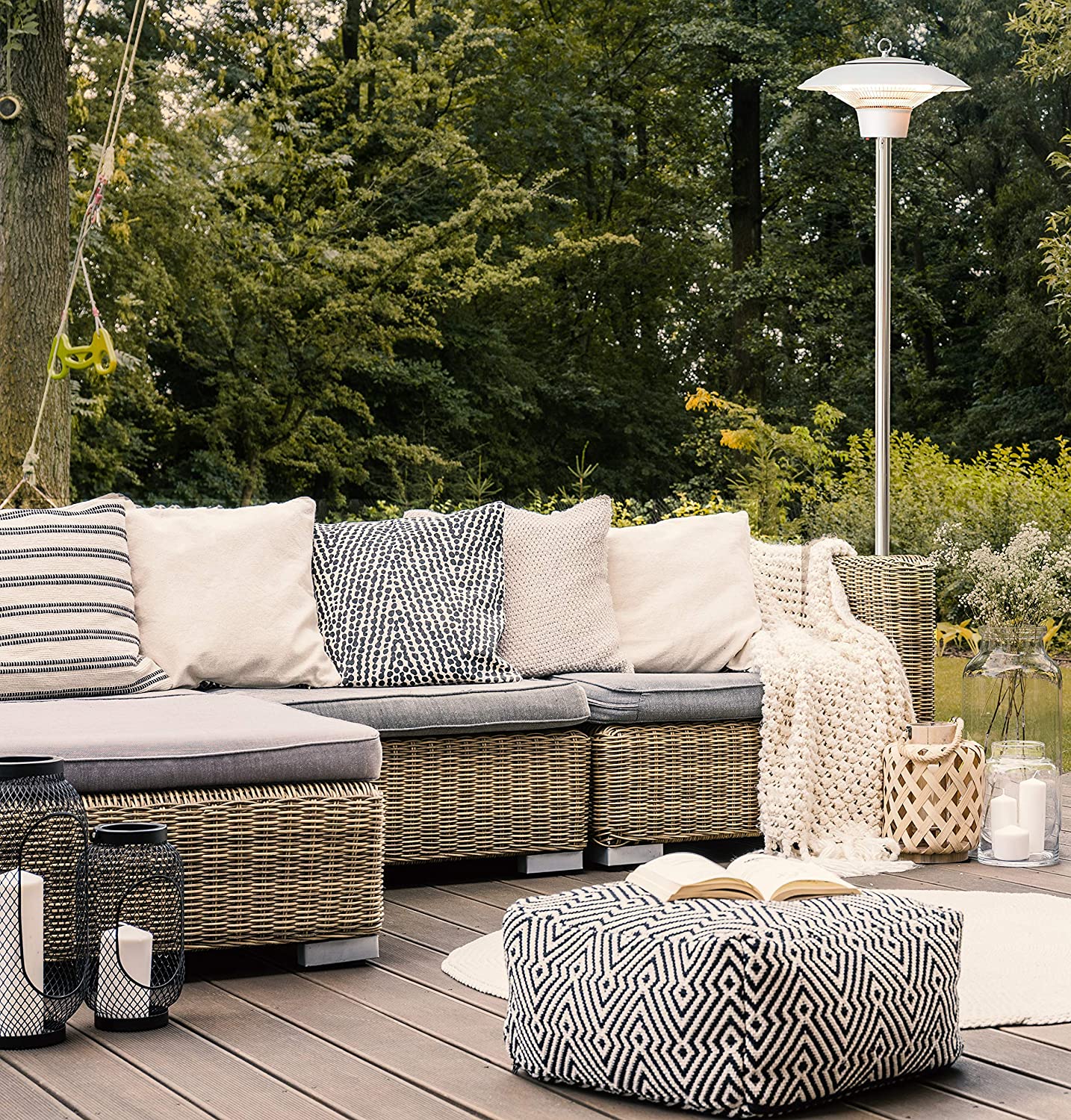 Hanover Electric Outdoor Heaters HAN1023HA SLV Hanover Electric Outdoor Heaters HAN1023HA SLV